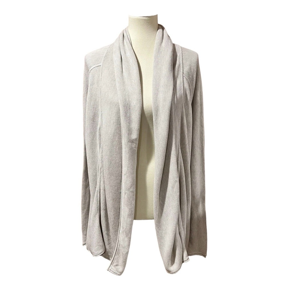 Peruvian Connection Cardigan Sweater Women's Small 100% Pima Cotton Cream BBB6-8
